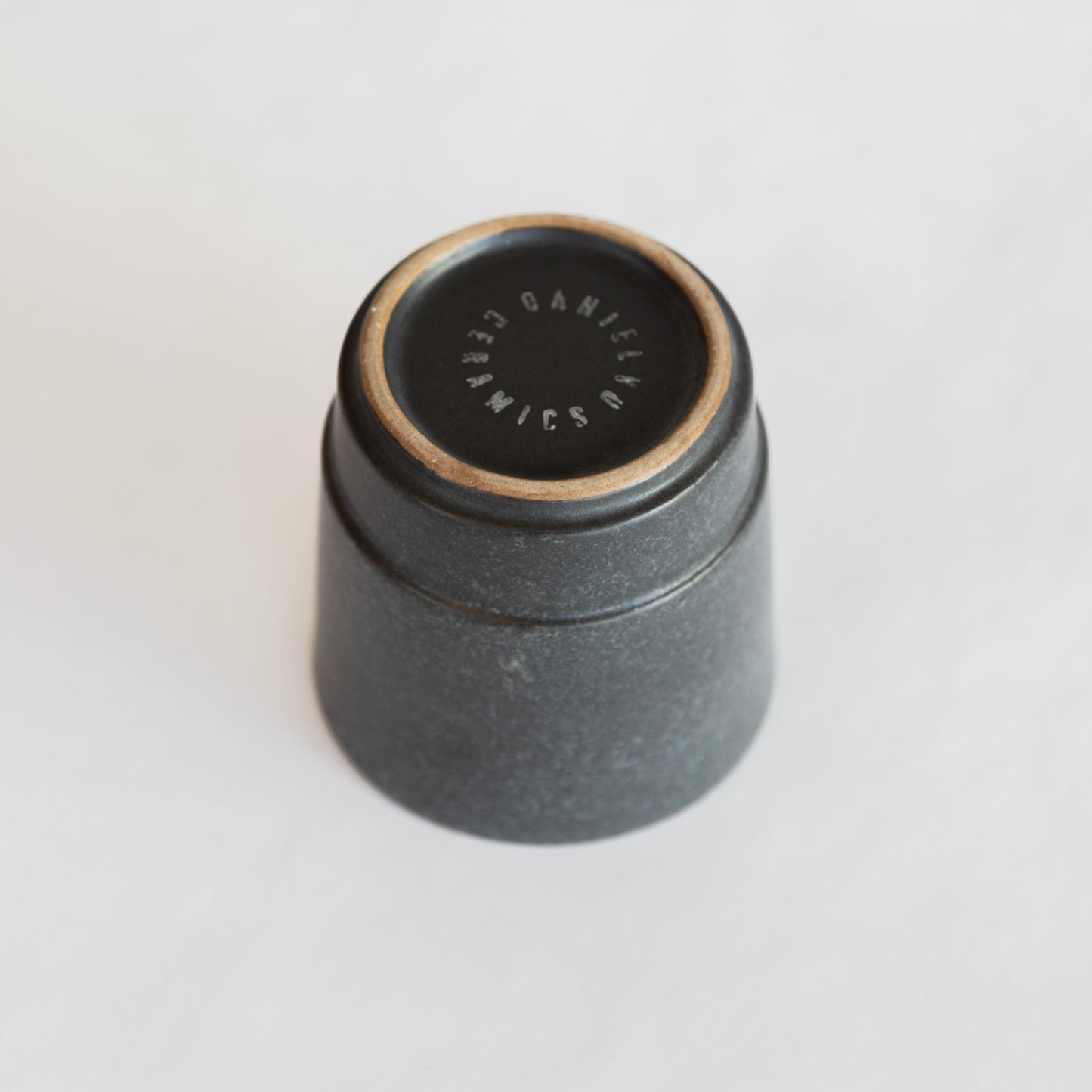 black ceramic cup