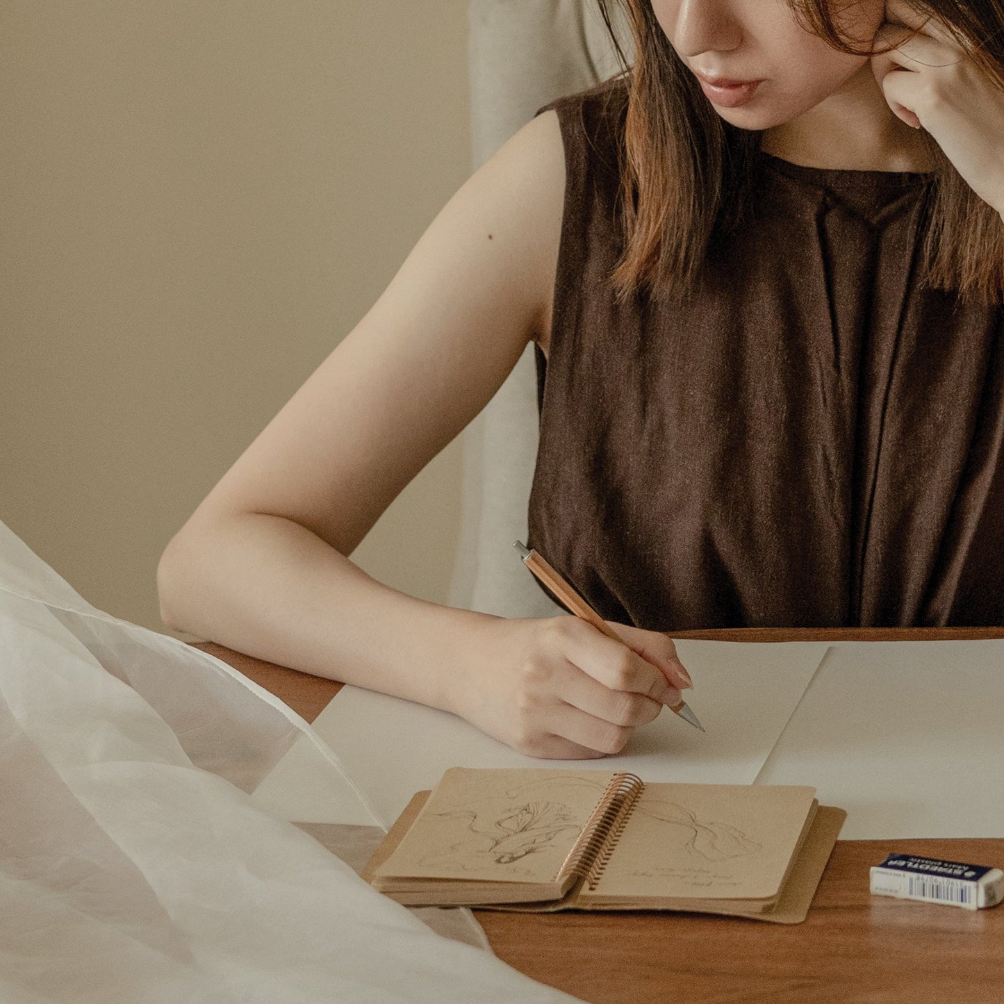 drawing with embroidery workshop