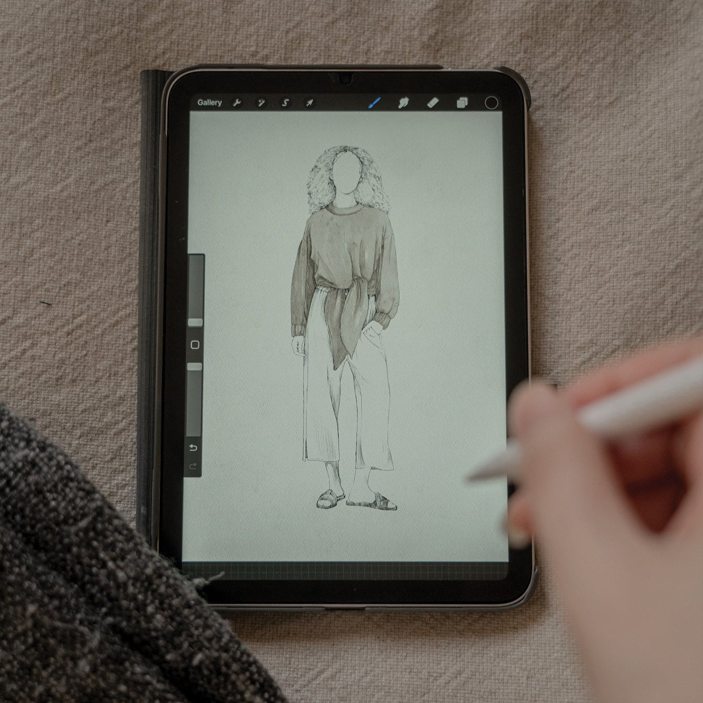 drawing with embroidery workshop