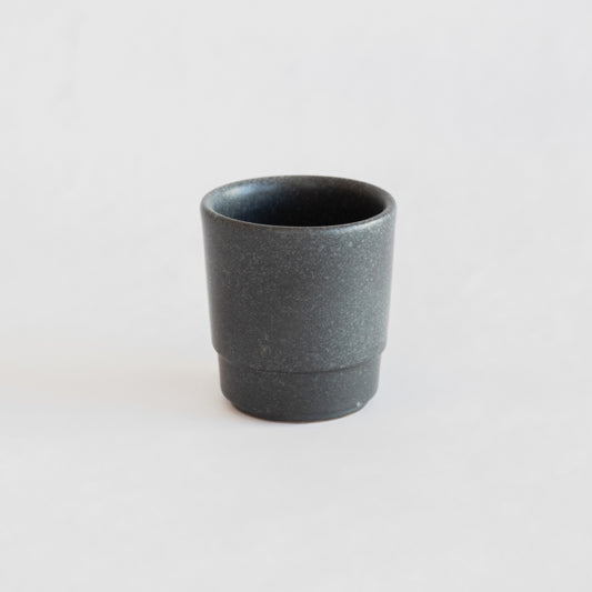 black ceramic cup